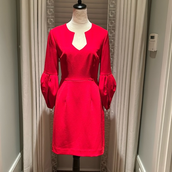 Trina Turk red crepe dress - Picture 4 of 15